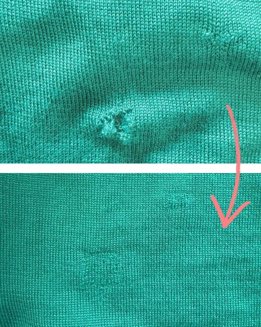 【セーターの修理事例】ハイゲージニット