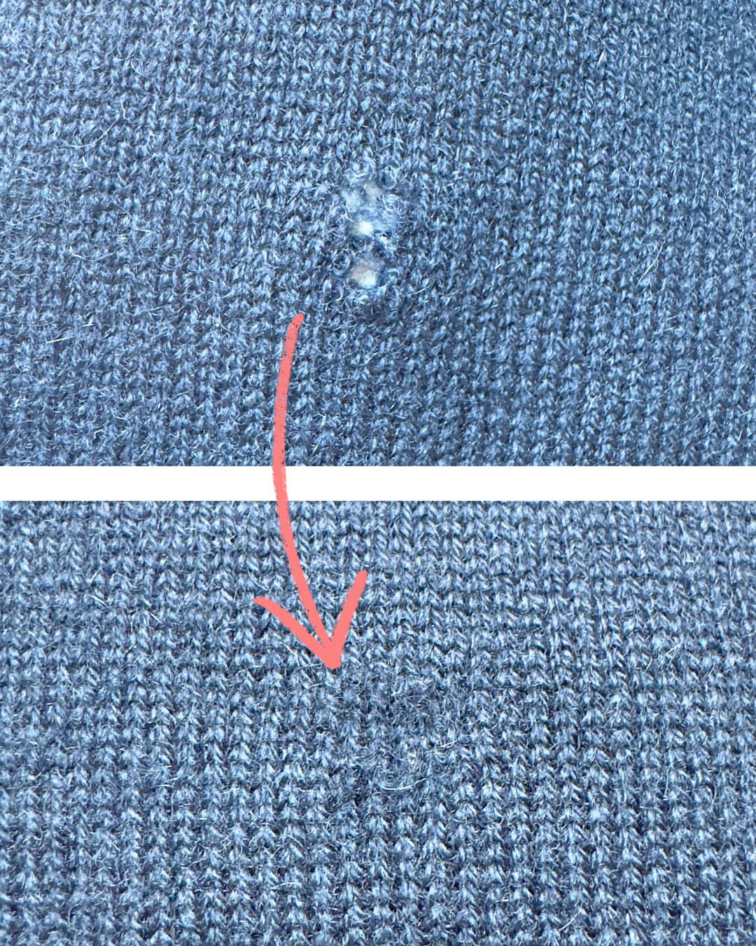 Repairing holes and frays